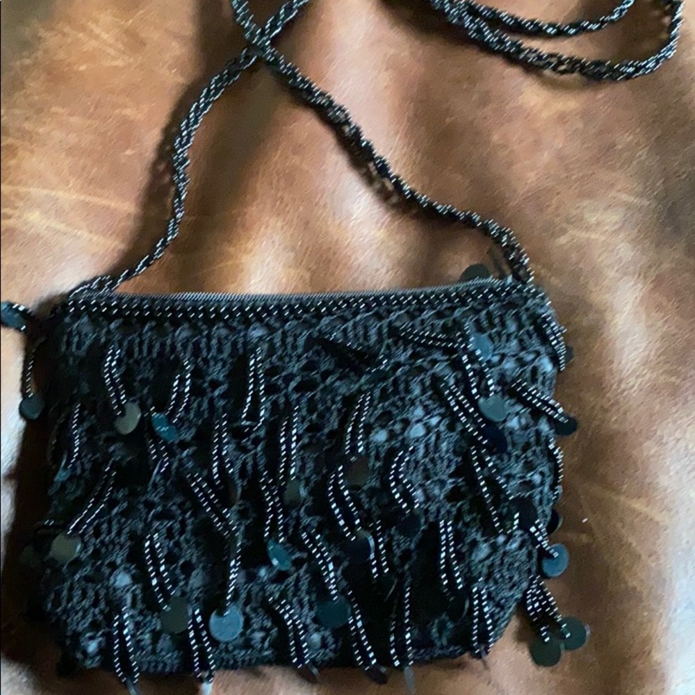 Black evening bag